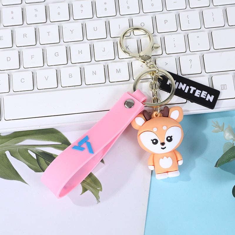 Seven Miniteen Cartoon With Silicone Three-Dimensional Key Chain Pendant Jewelry - Image 1